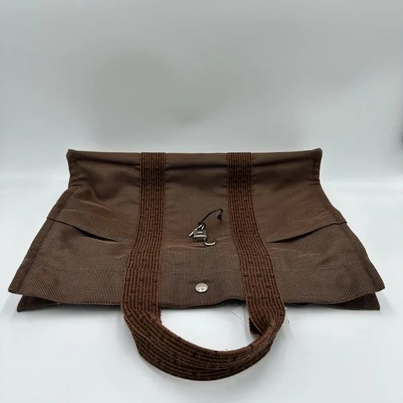 Hermes Fourre Tout Tote Toile MM with Padlock and  keys - Picture 9 of 16